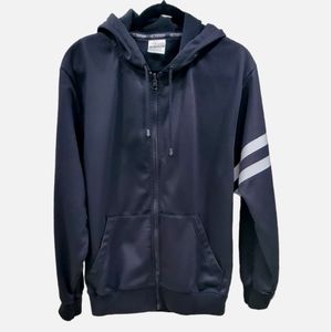 ML Kishigo hoodie jacket men's medium black polyester fleece lined reflective